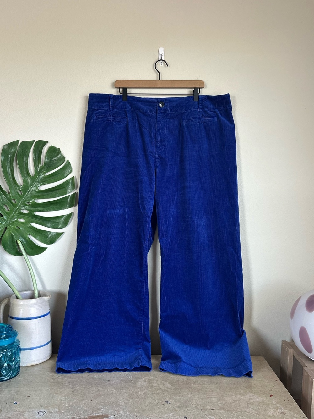 Anthropologie Maeve Blue Corduroy Colette Pants